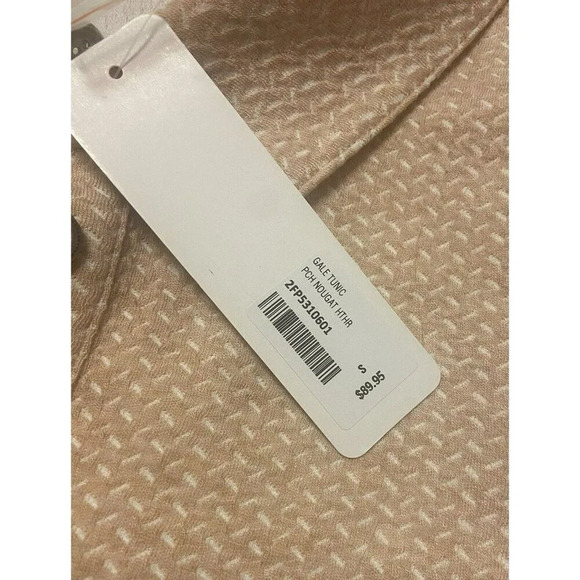 Soft Surroundings Gale Tunic Womens Size S Peach Button Front NWT - Picture 7 of 8